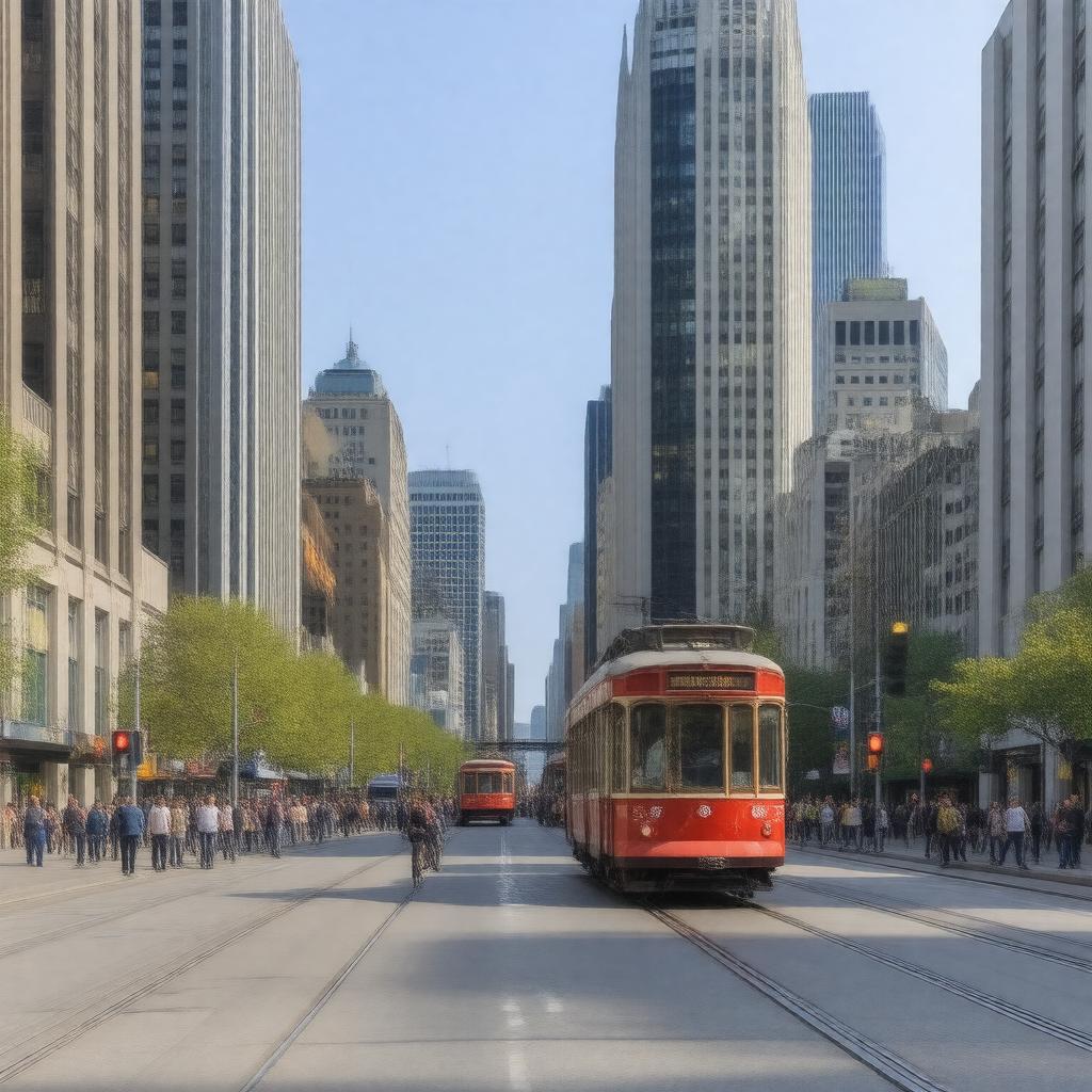 AI-created image of Yonge Street