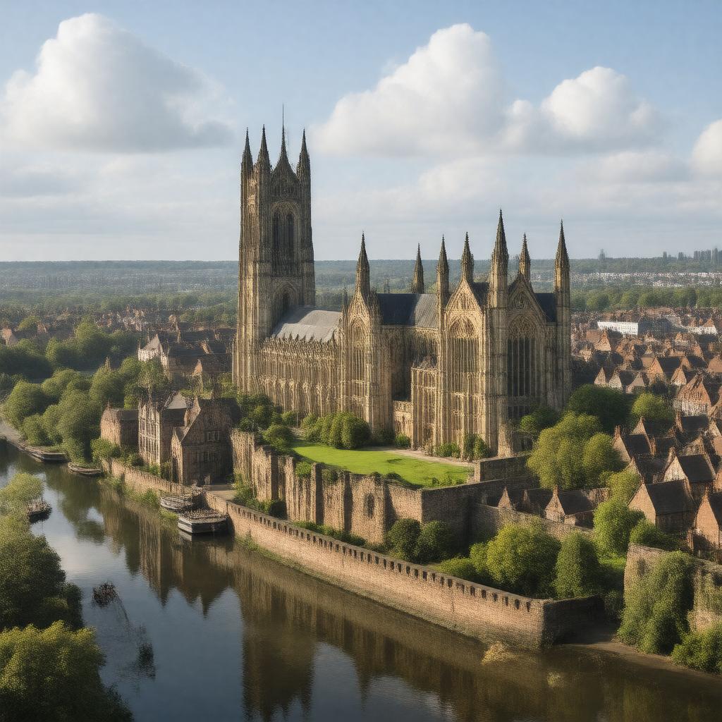 AI-created image of York, England
