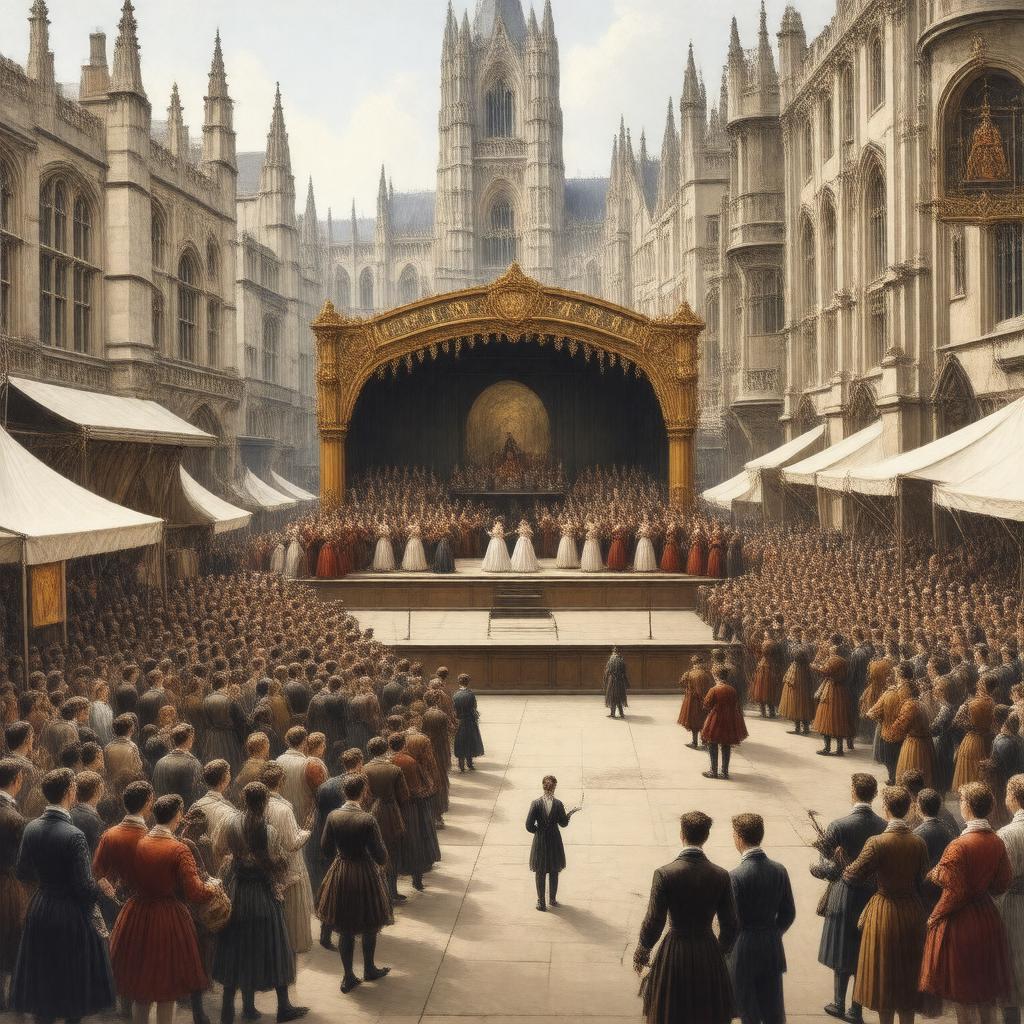 AI-created image of York Festival of 1823
