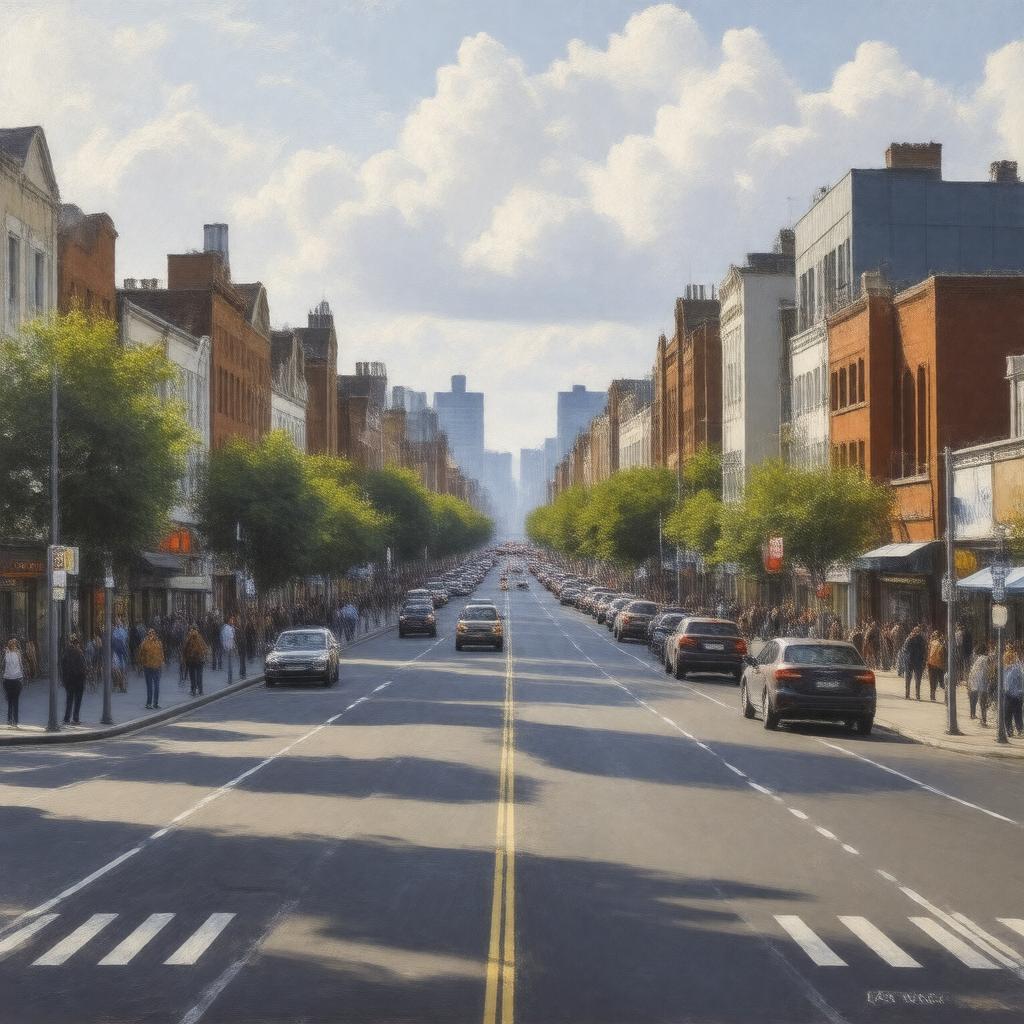 AI-created image of York Road