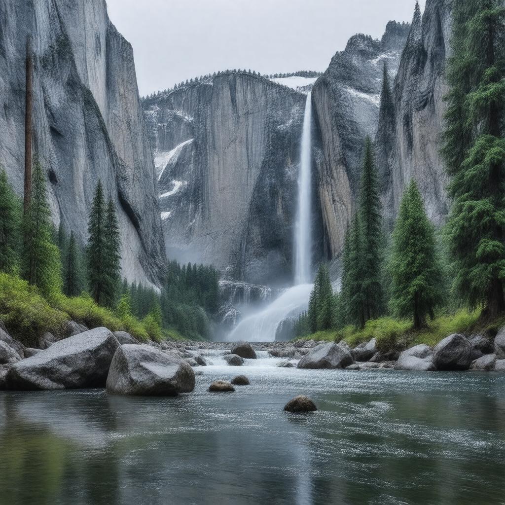 AI-created image of Yosemite National Park