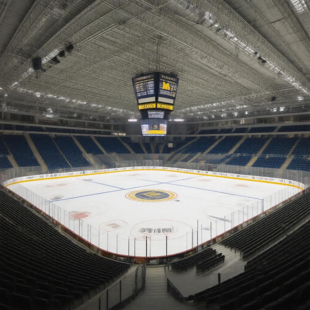 AI-created image of Yost Ice Arena