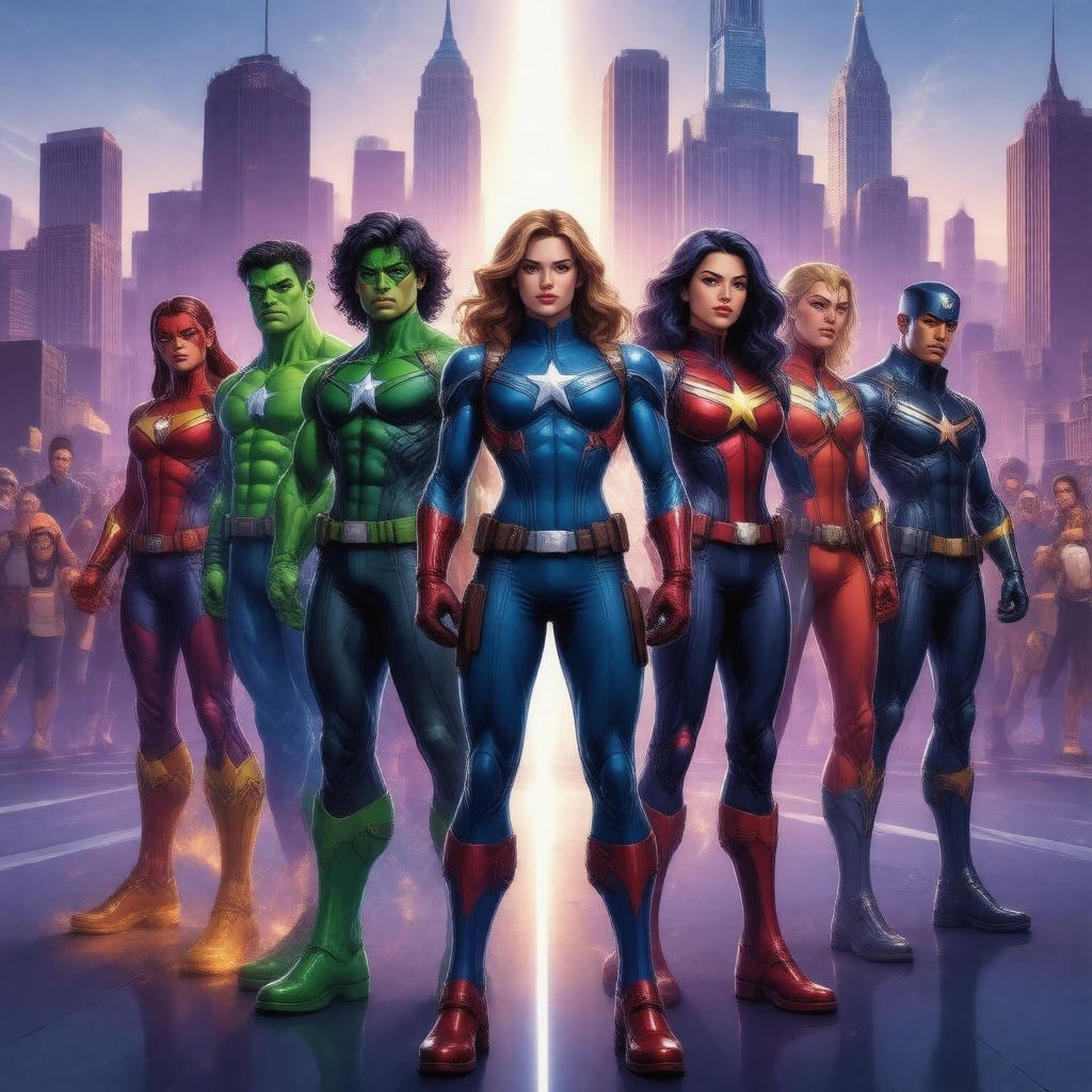 AI-created image of Young Avengers