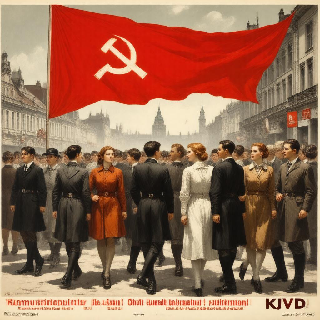 AI-created image of Young Communist League of Germany