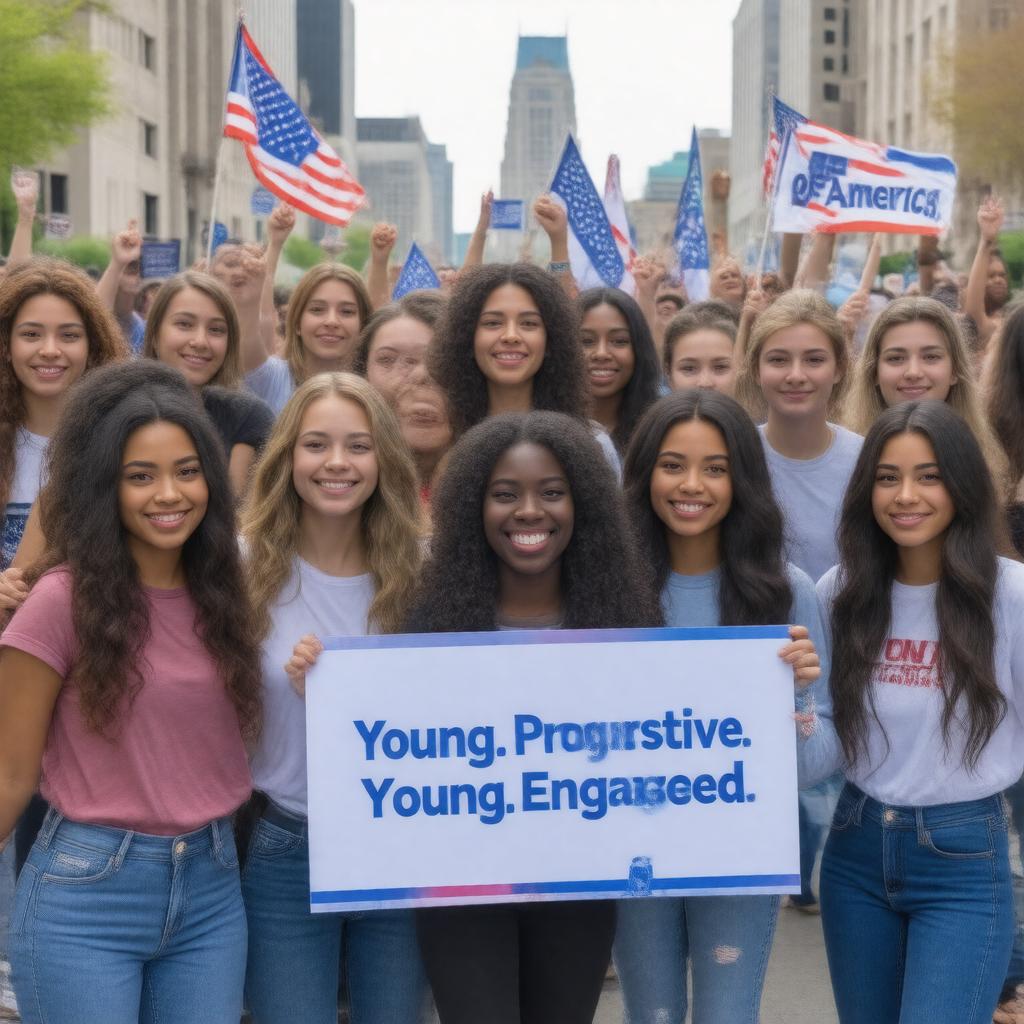 AI-created image of Young Democrats of America