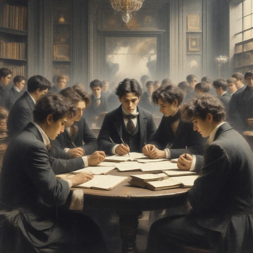 AI-created image of Young Hegelians