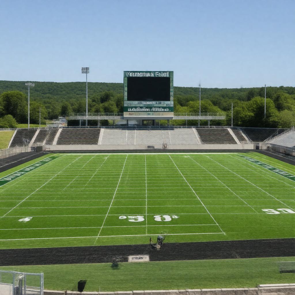 AI-created image of Youngman Field at Alumni Stadium