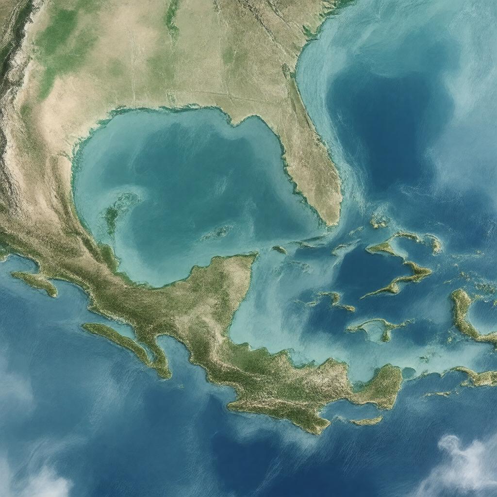 AI-created image of Yucatán Channel
