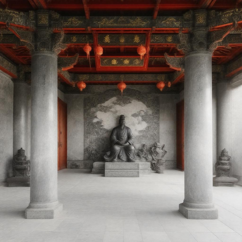 AI-created image of Yue Fei Temple