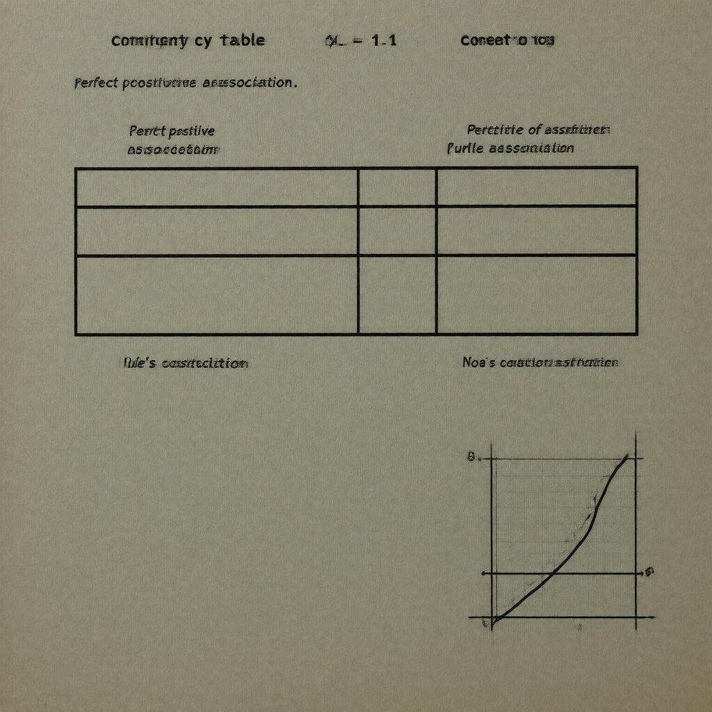 Click to view larger image AI-created image of Yule's coefficient of association