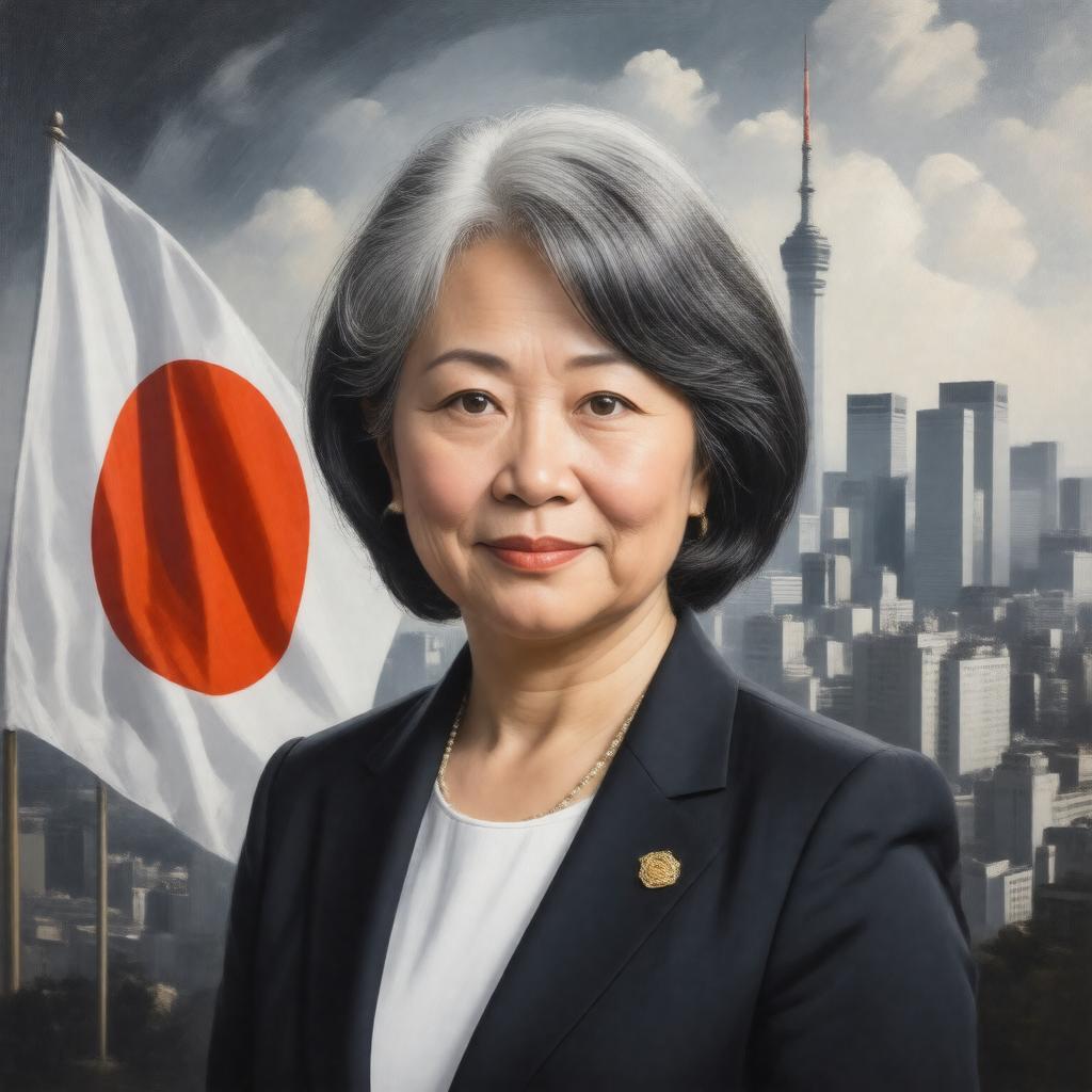 Click to view larger image AI-created image of Yuriko Koike