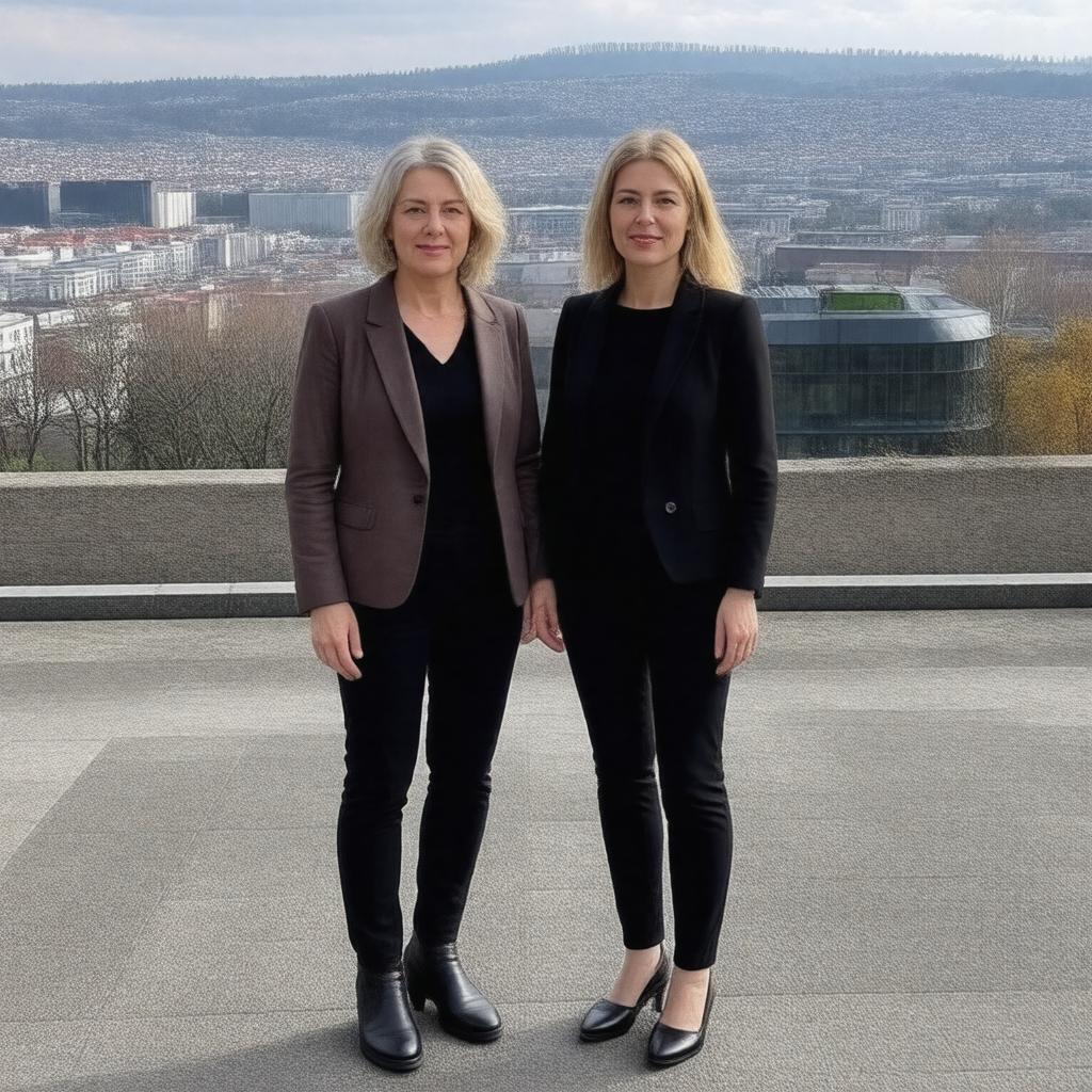 AI-created image of Yvonne Farrell and Shelley McNamara