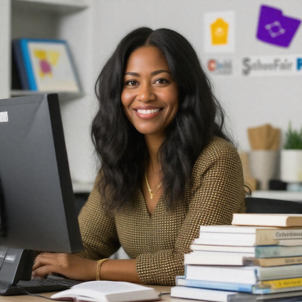 AI-created image of Yvonne Marie Andres