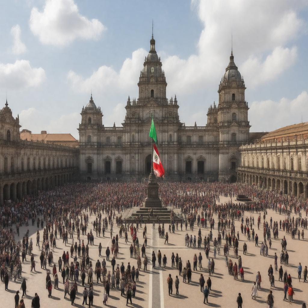 AI-created image of Zócalo