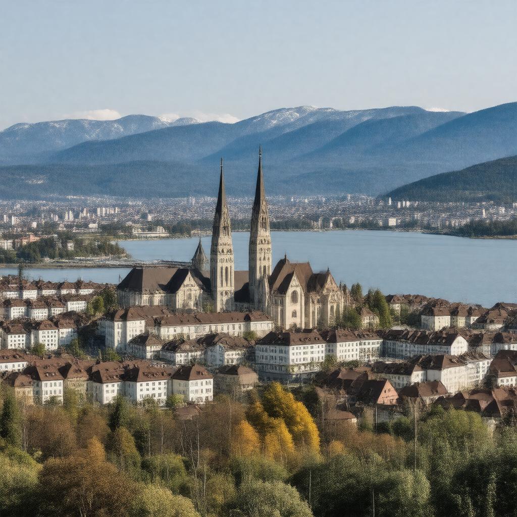 AI-created image of Zürich, Switzerland