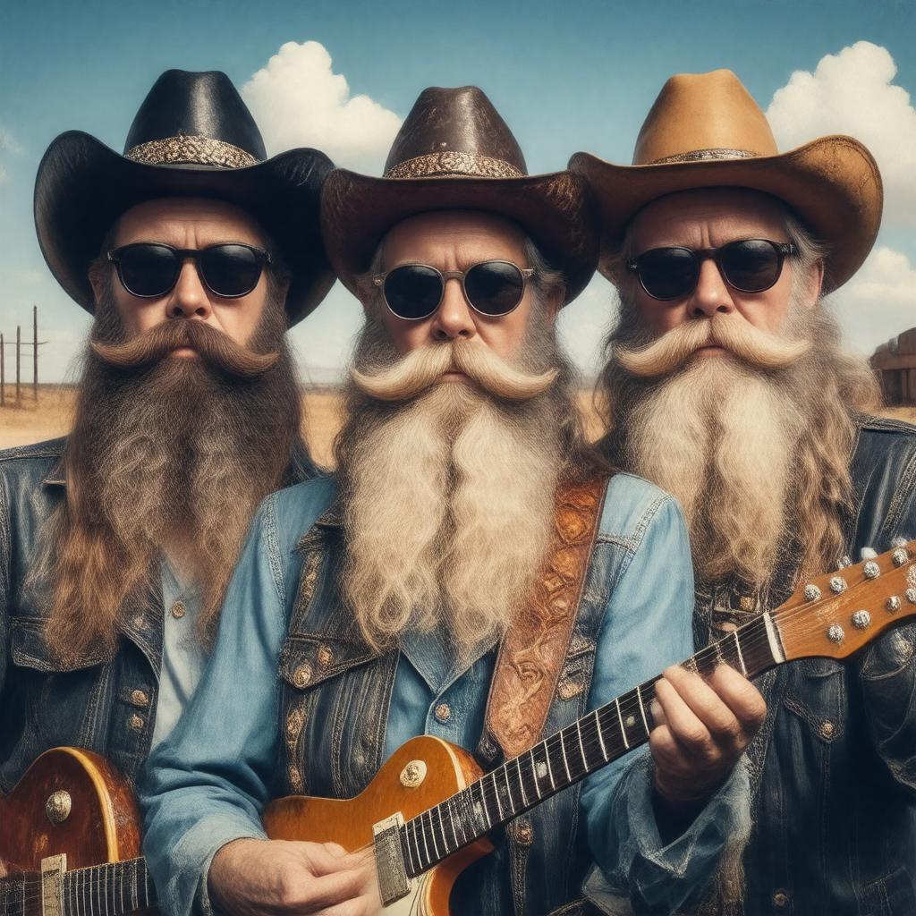 AI-created image of ZZ Top