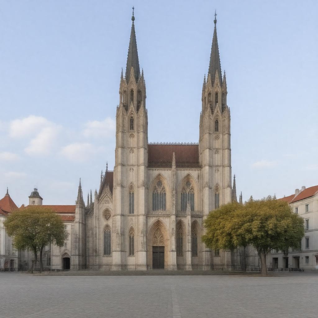 Click to view larger image AI-created image of Zagreb Cathedral