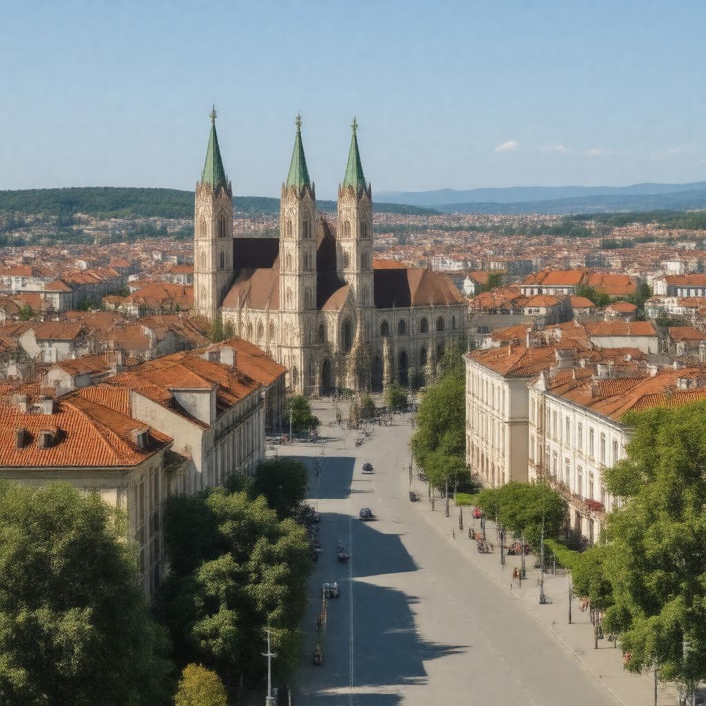 AI-created image of Zagreb