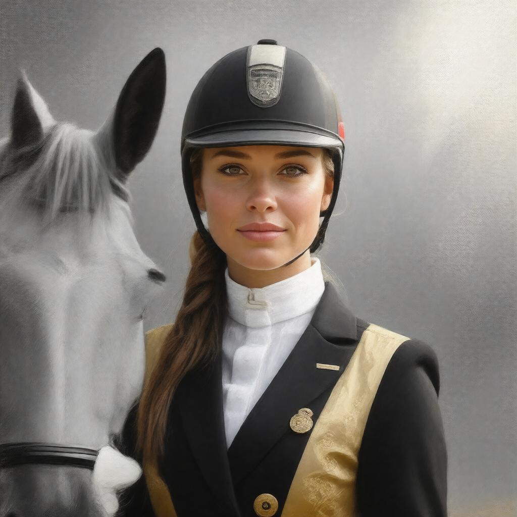 AI-created image of Zara Anne Elizabeth Tindall