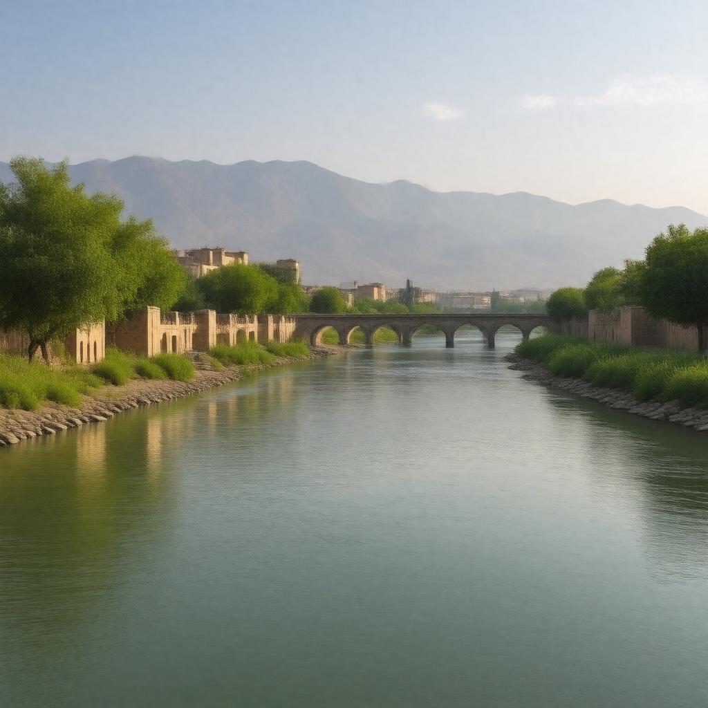 AI-created image of Zayandeh River