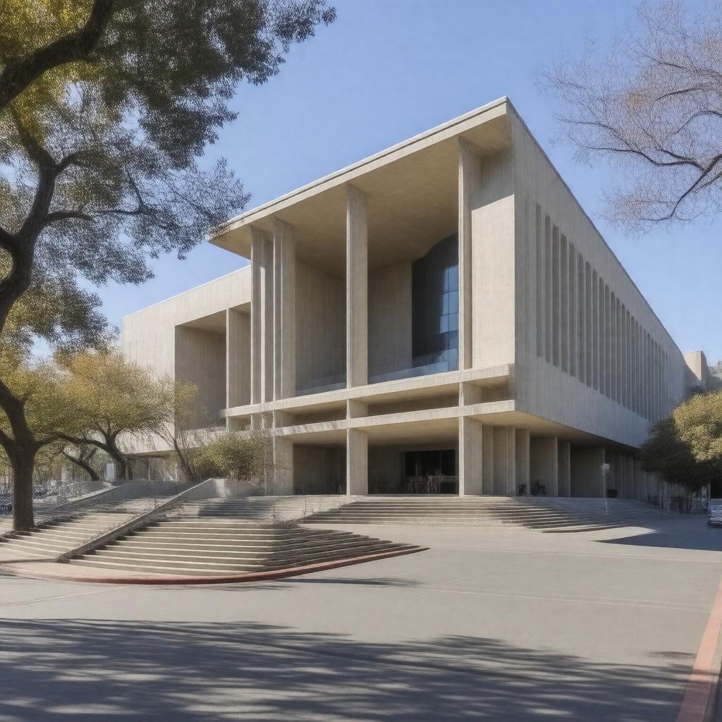 AI-created image of Zellerbach Hall