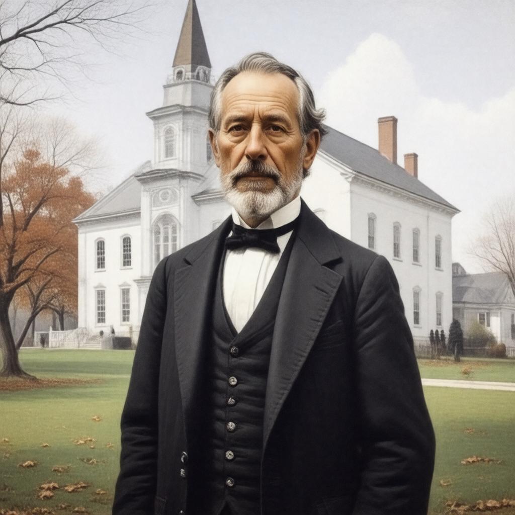 AI-created image of Zephaniah Swift Moore
