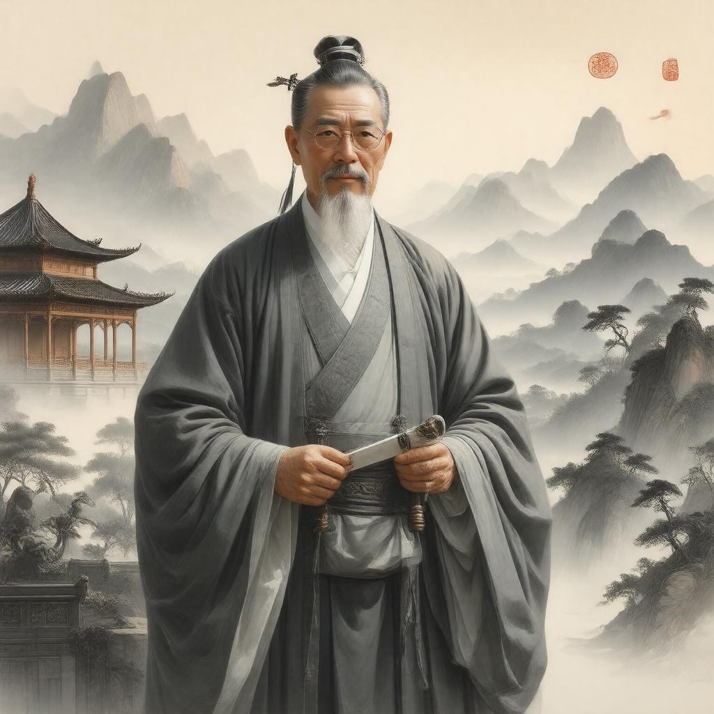 AI-created image of Zhang Liang