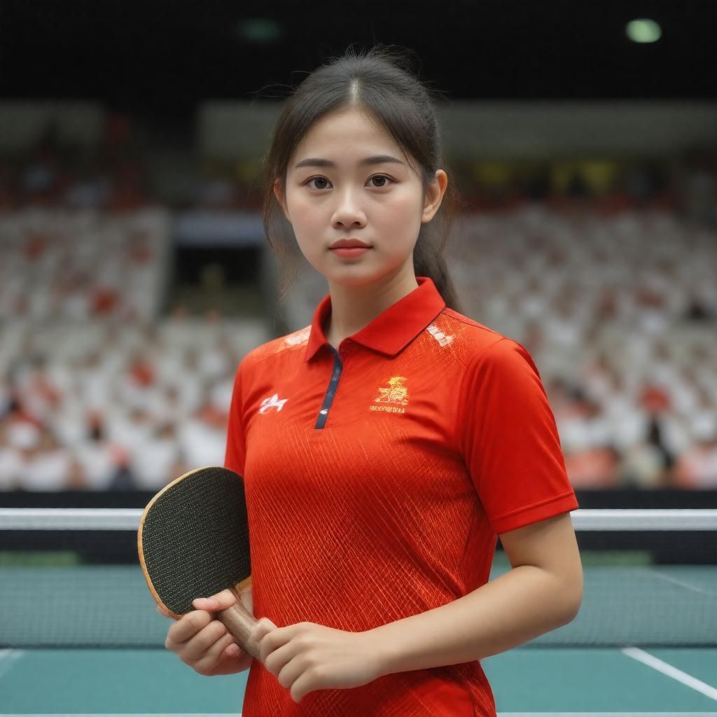 AI-created image of Zhang Yining