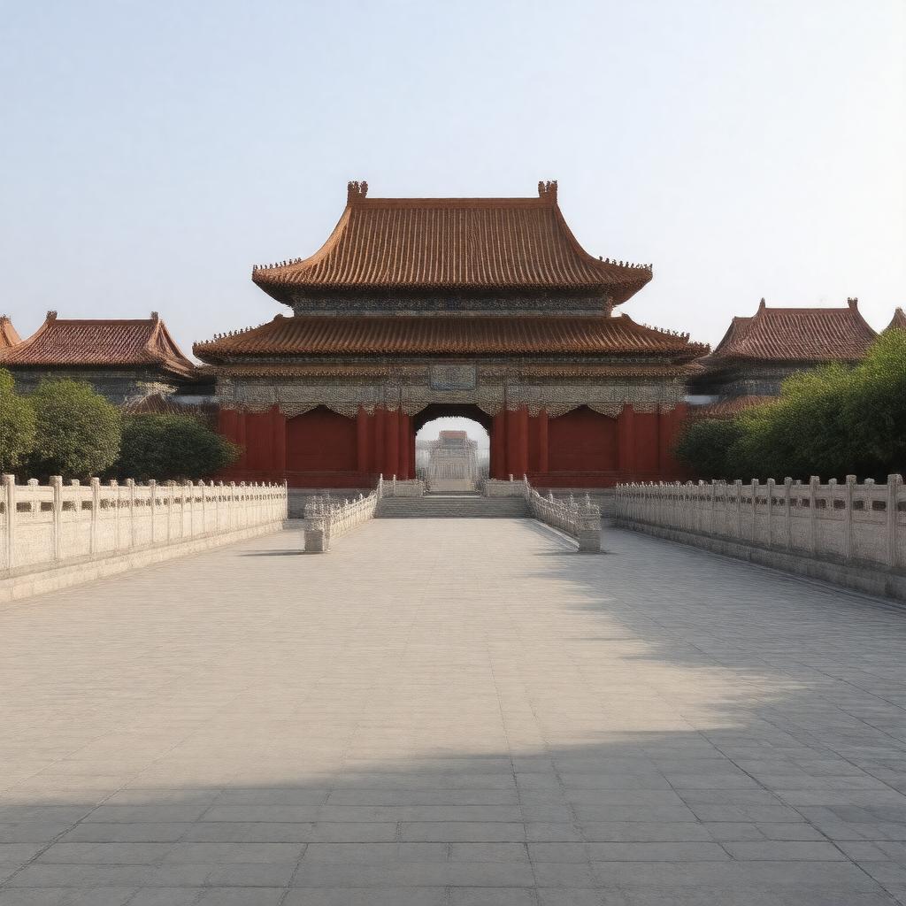 Click to view larger image AI-created image of Zhaoling Tomb