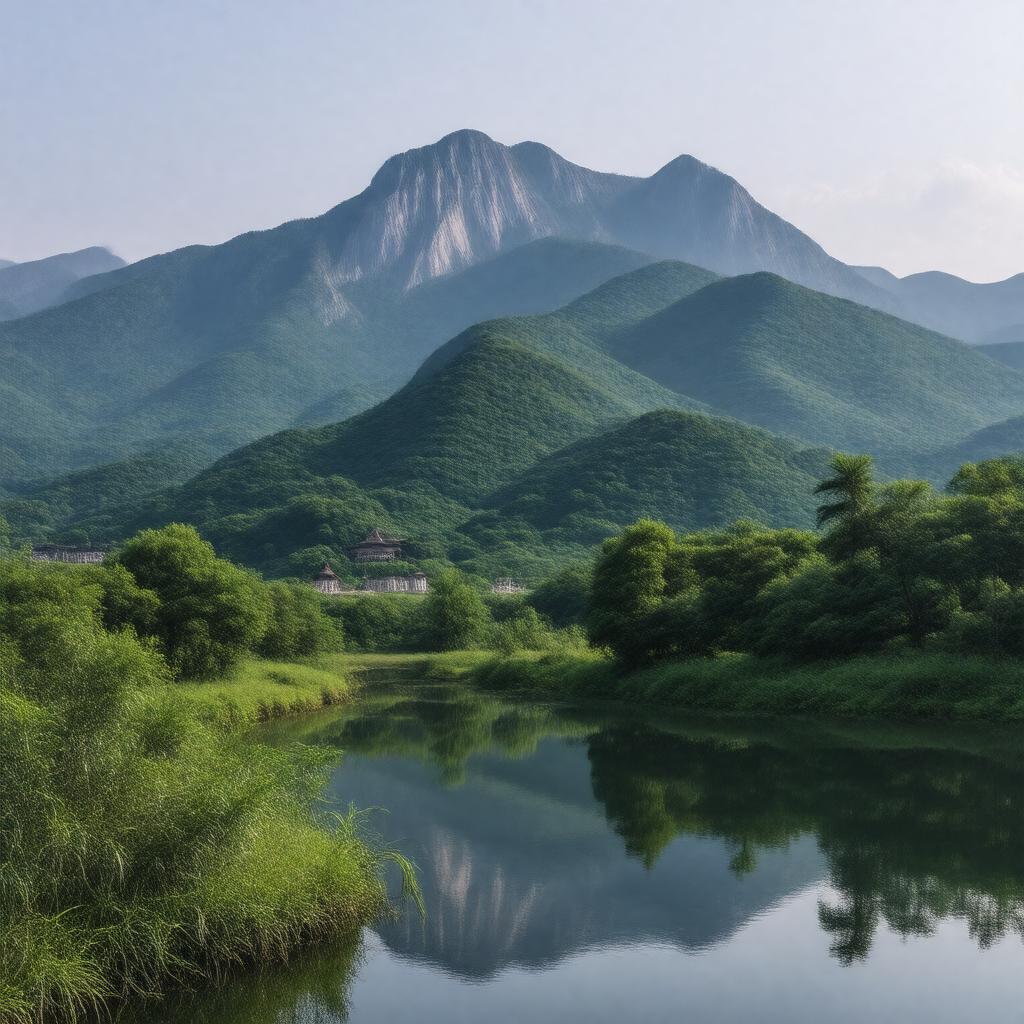 AI-created image of Zhongshan Mountain National Park