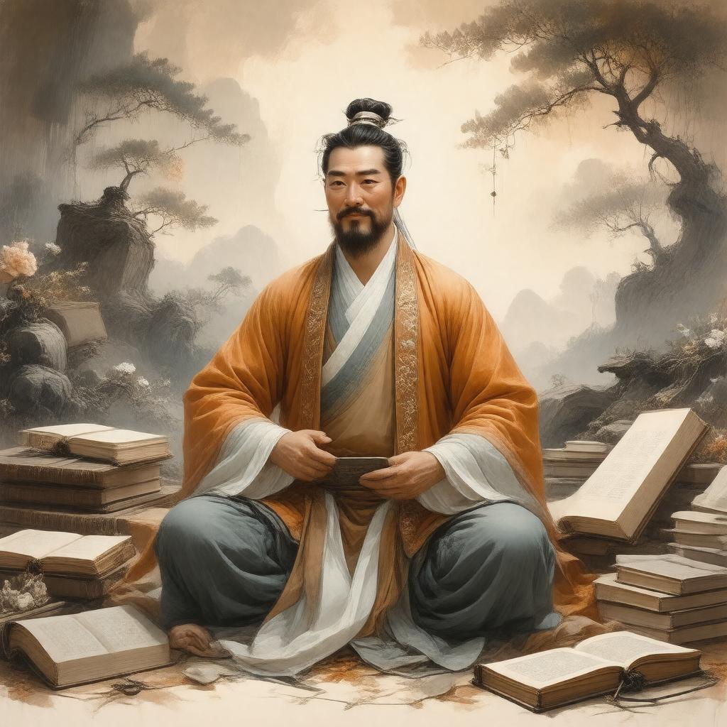 AI-created image of Zhu Xi