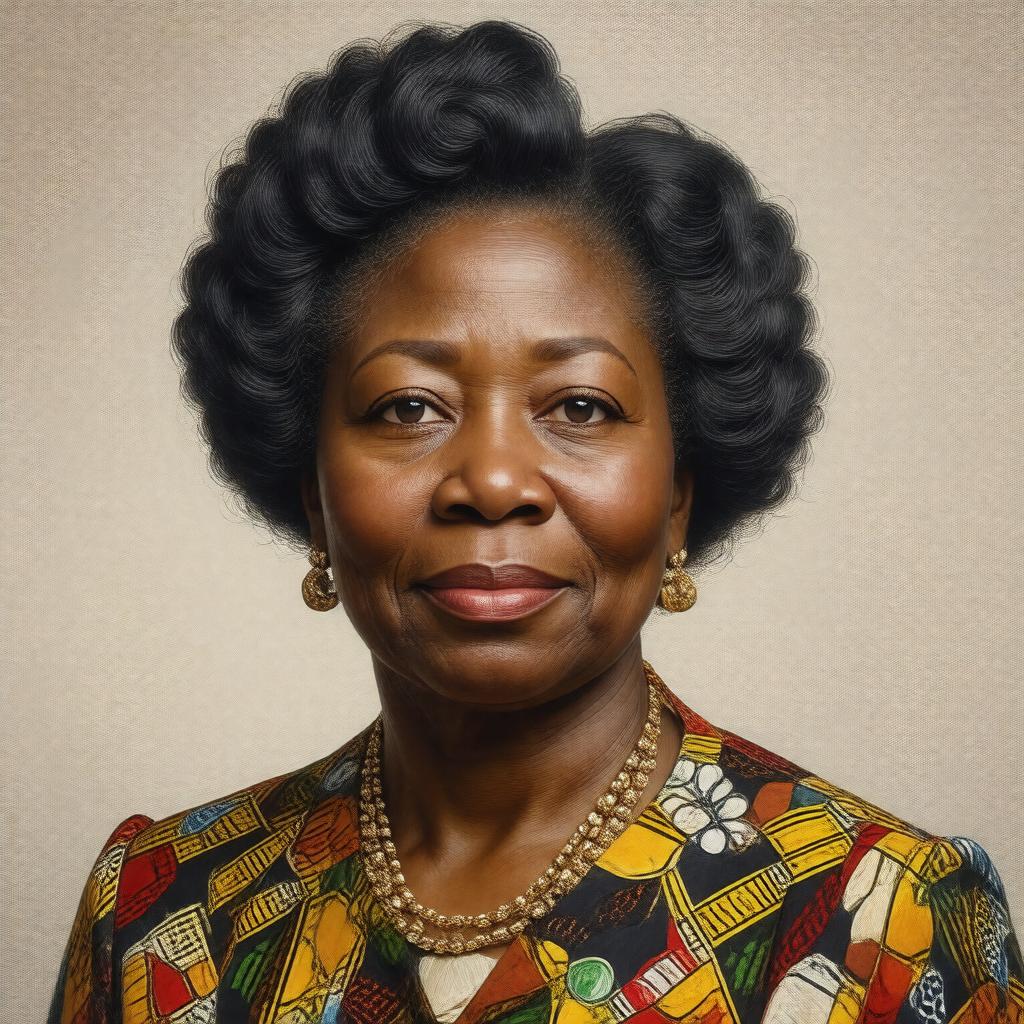 AI-created image of Zindziswa Mandela