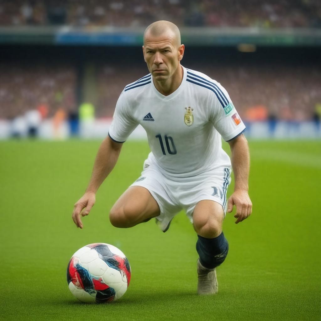 AI-created image of Zinedine Zidane