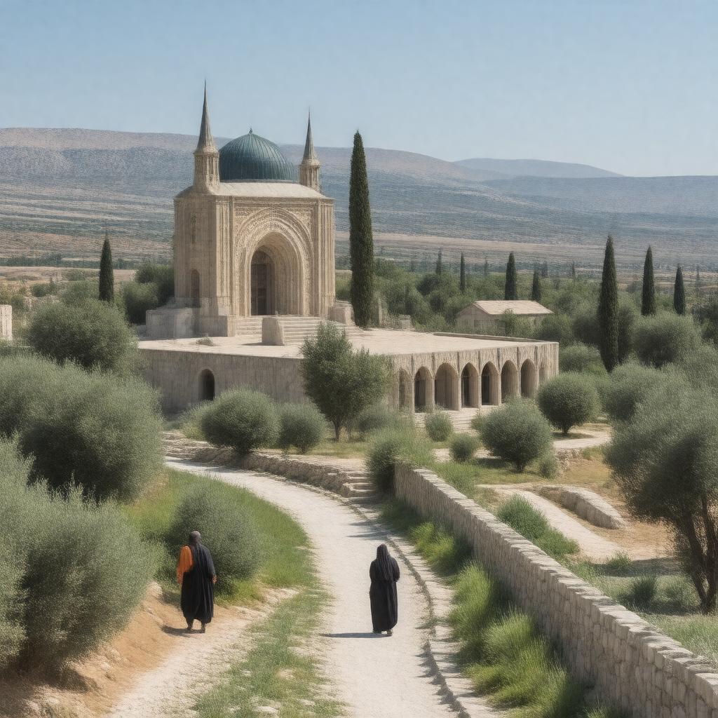 Click to view larger image AI-created image of Ziyarat al-Nabi Shu'ayb