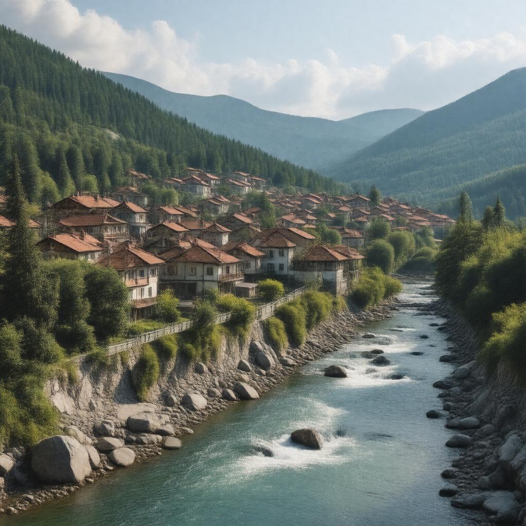 AI-created image of Zlatograd