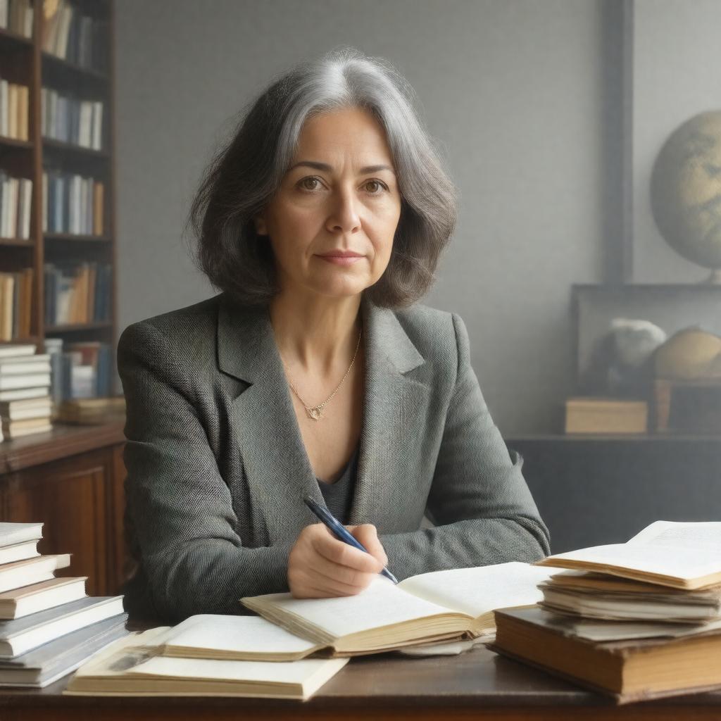 AI-created image of Zoë Heller