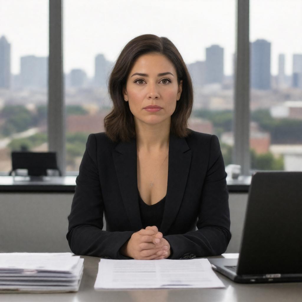 AI-created image of Zoe Barnes