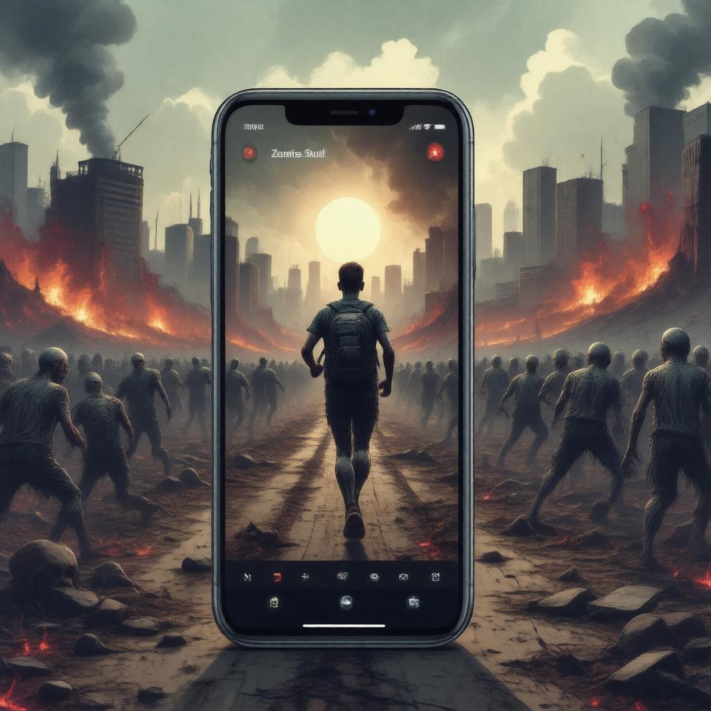 Click to view larger image AI-created image of Zombies, Run!