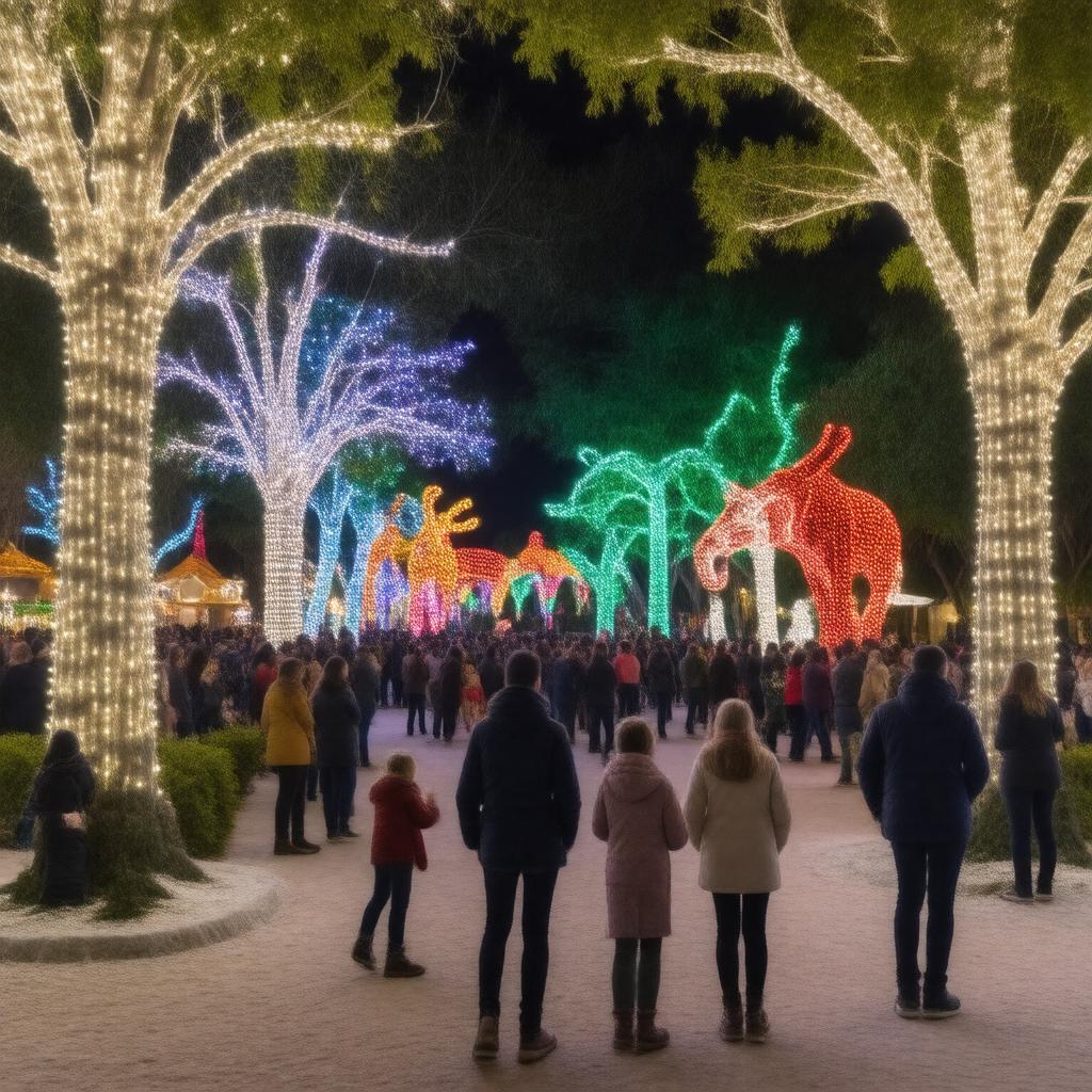 Click to view larger image AI-created image of ZooLights