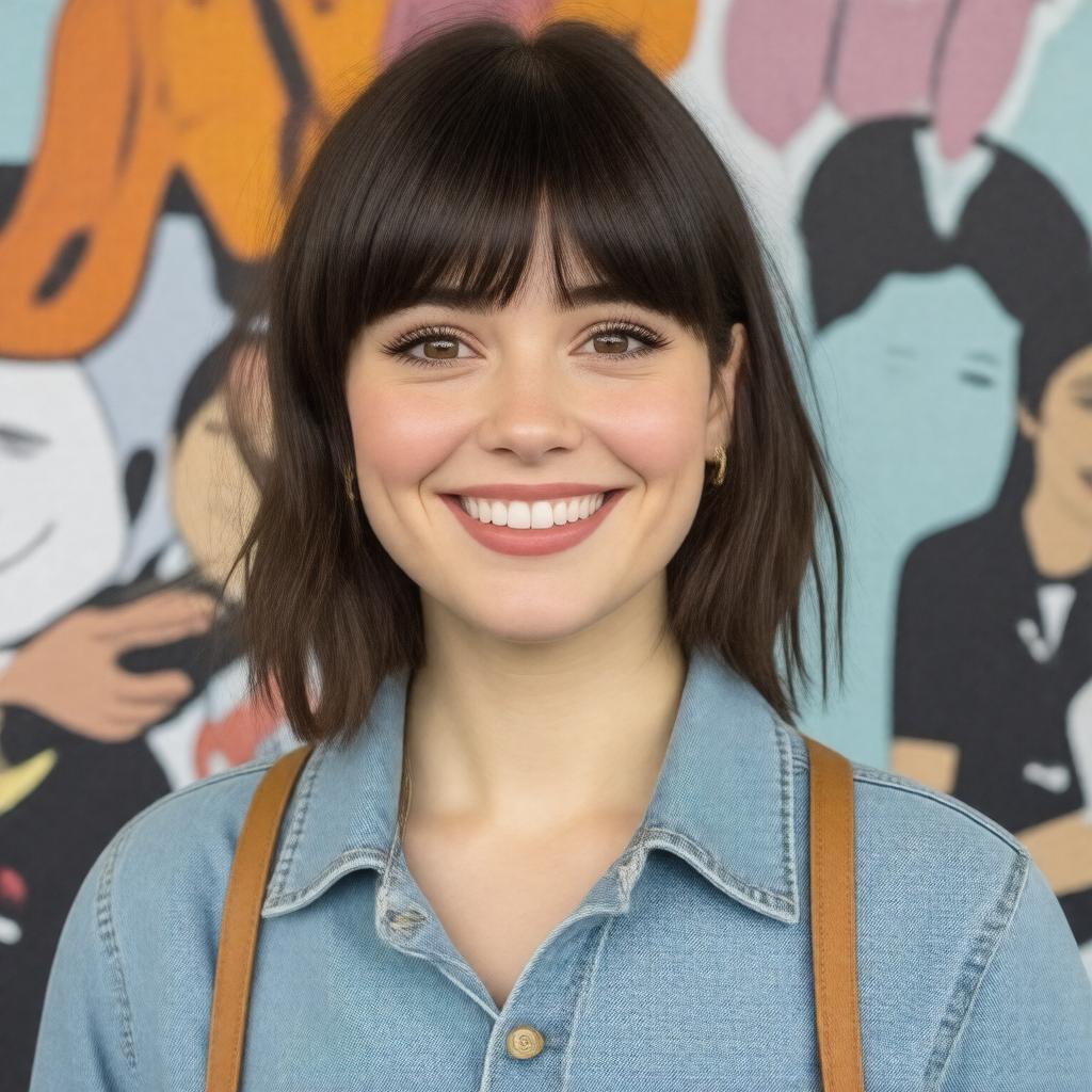 AI-created image of Zooey Deschanel