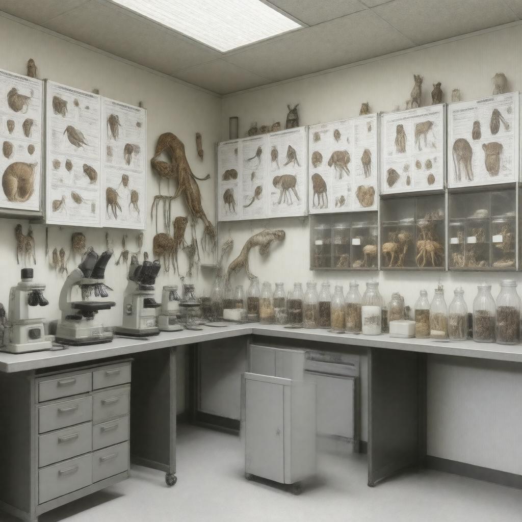 AI-created image of Zoology Lab