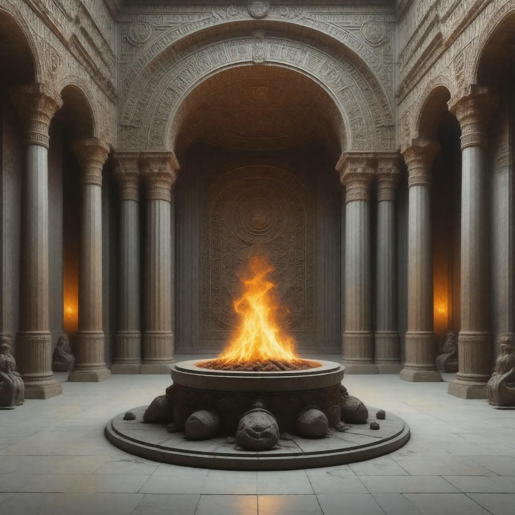 Click to view larger image AI-created image of Zoroastrianism