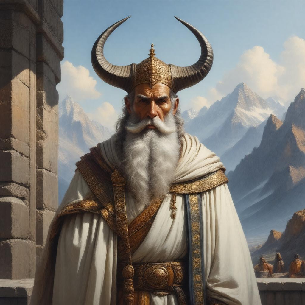 Click to view larger image AI-created image of Zul-Qarnayn