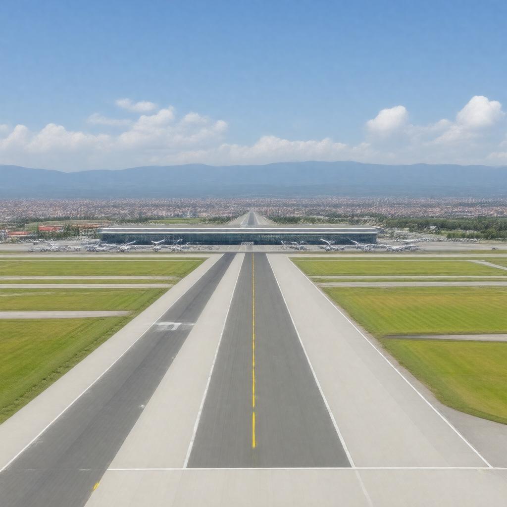 AI-created image of Zvartnots International Airport