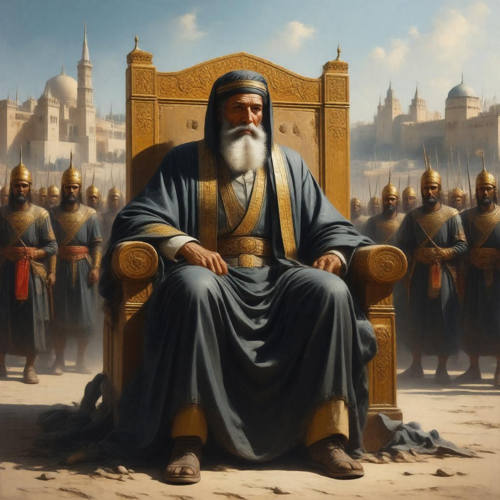 AI-created image of al-Mu'tasim