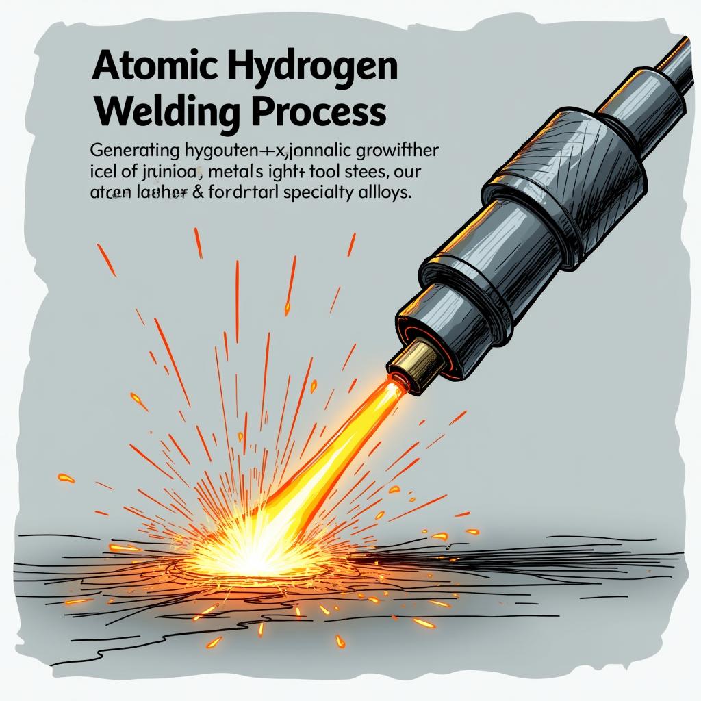 Click to view larger image AI-created image of atomic hydrogen welding
