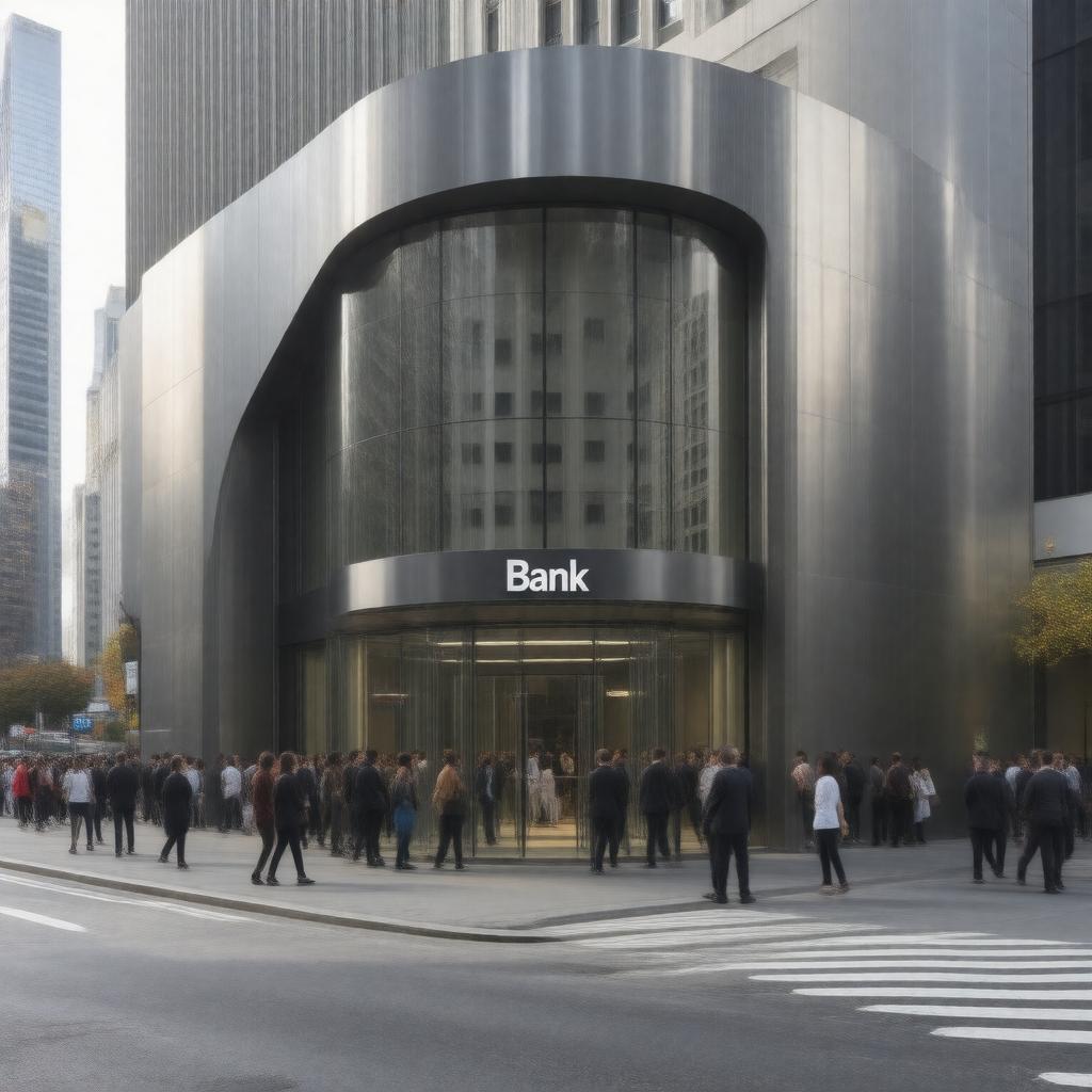 AI-created image of bank