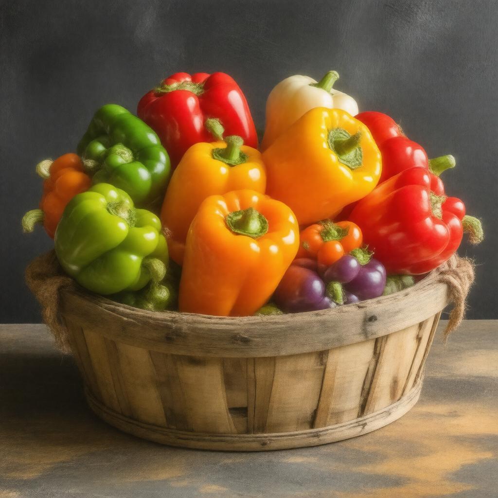 Click to view larger image AI-created image of bell peppers