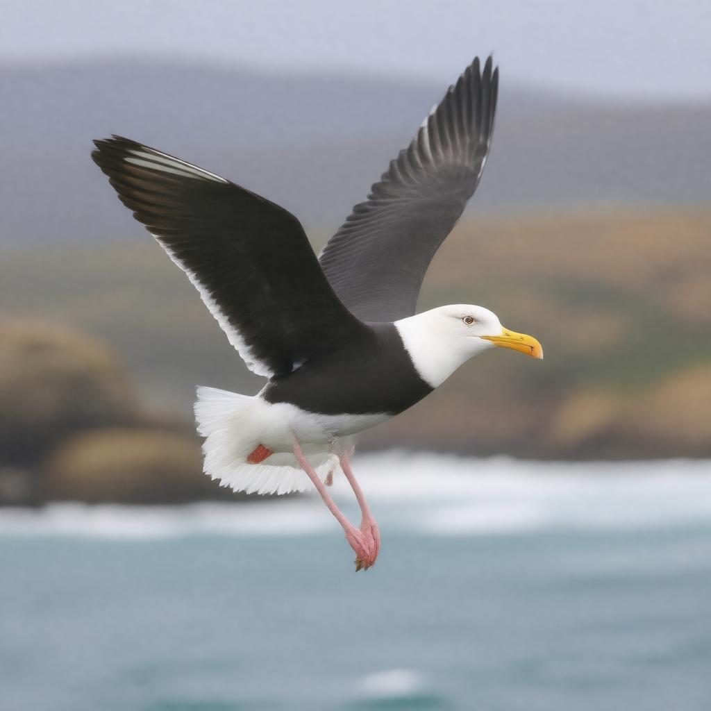 AI-created image of black-backed gull