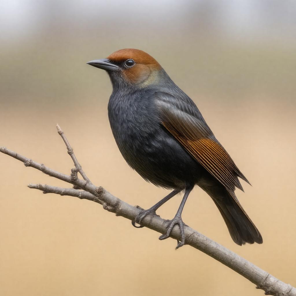 AI-created image of brown-headed cowbird